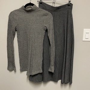 H&M top + Zara skirts